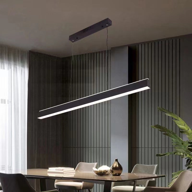 Ilaria 80W Black Tri-Color Modern Iron LED Indoor Chandelier