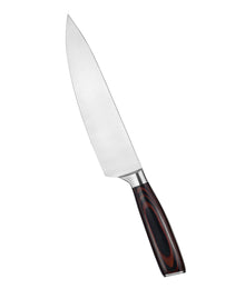 Kegani Japanese Chef Knife 8 Inch - Chefs Knife High Carbon Stainless Steel Knife Kitchen Cooking Knife - Rosewood FullTang Sharp Knife With Sheath