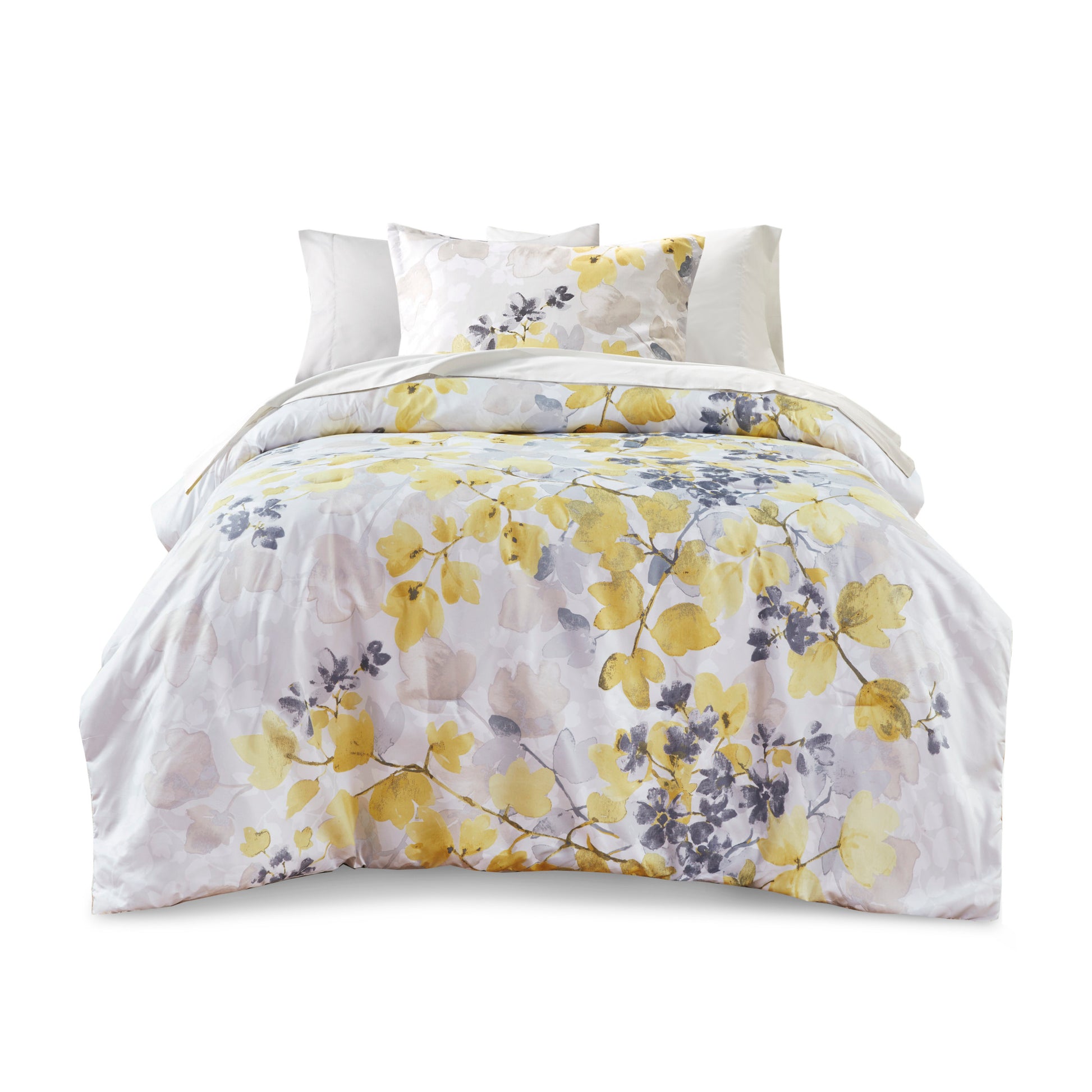Comforter Set With Bed Sheets Yellow King