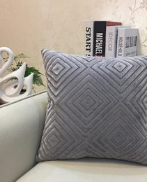 Home Decorative Sofa Throw Pillows Flannel Cushion Cover