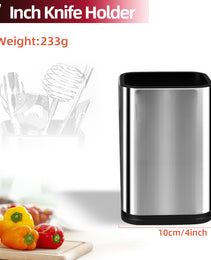 Stainless Steel Knife Holder with Drainable Design – Chopping Board & Knife Storage Rack