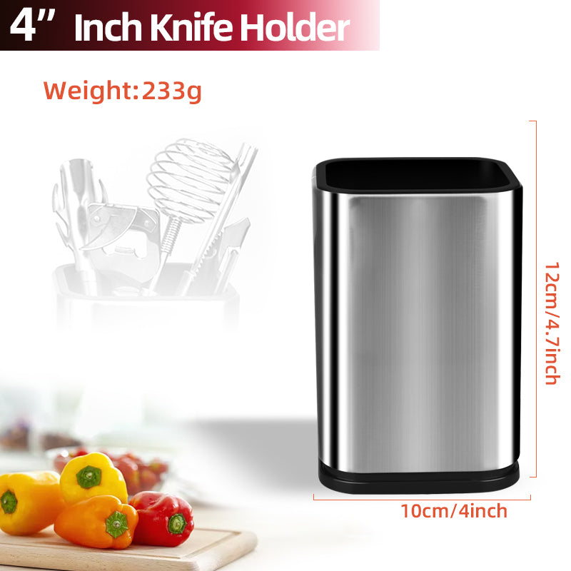 Stainless Steel Knife Holder with Drainable Design – Chopping Board & Knife Storage Rack