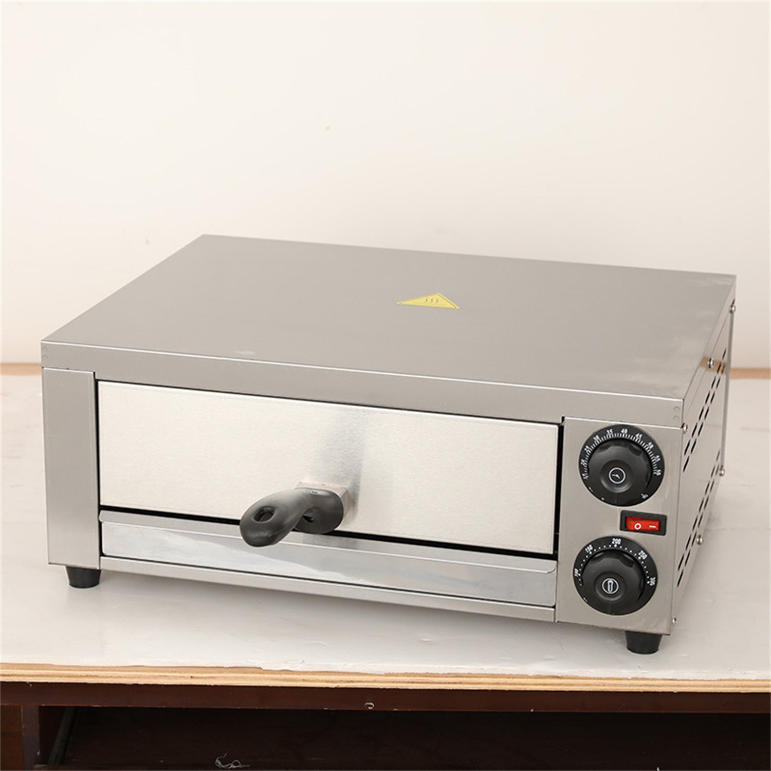 14-Inch Single-Layer Professional Pizza Oven – High-Performance Countertop Stone Baker