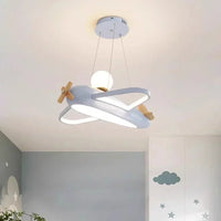 Airplane Lamps Modern Children's Room Chandeliers Simple Creative Baby Nursery Little Boy Girl Bedroom Home Decor Led Chandelier