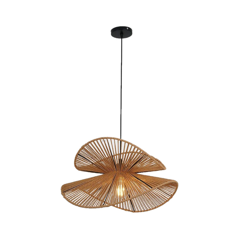 Kaia 1-Light Woven Rattan Indoor Pendant Ceiling Light