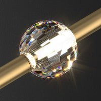 2025 Nordic Bedroom Bedside Chandelier Simple Modern Home Light Luxury Living Room TV Background Wall Decor Creative Crystal Led