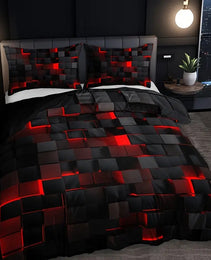 Abstract Grid Series Quilt Cover Digital Printing Bedding