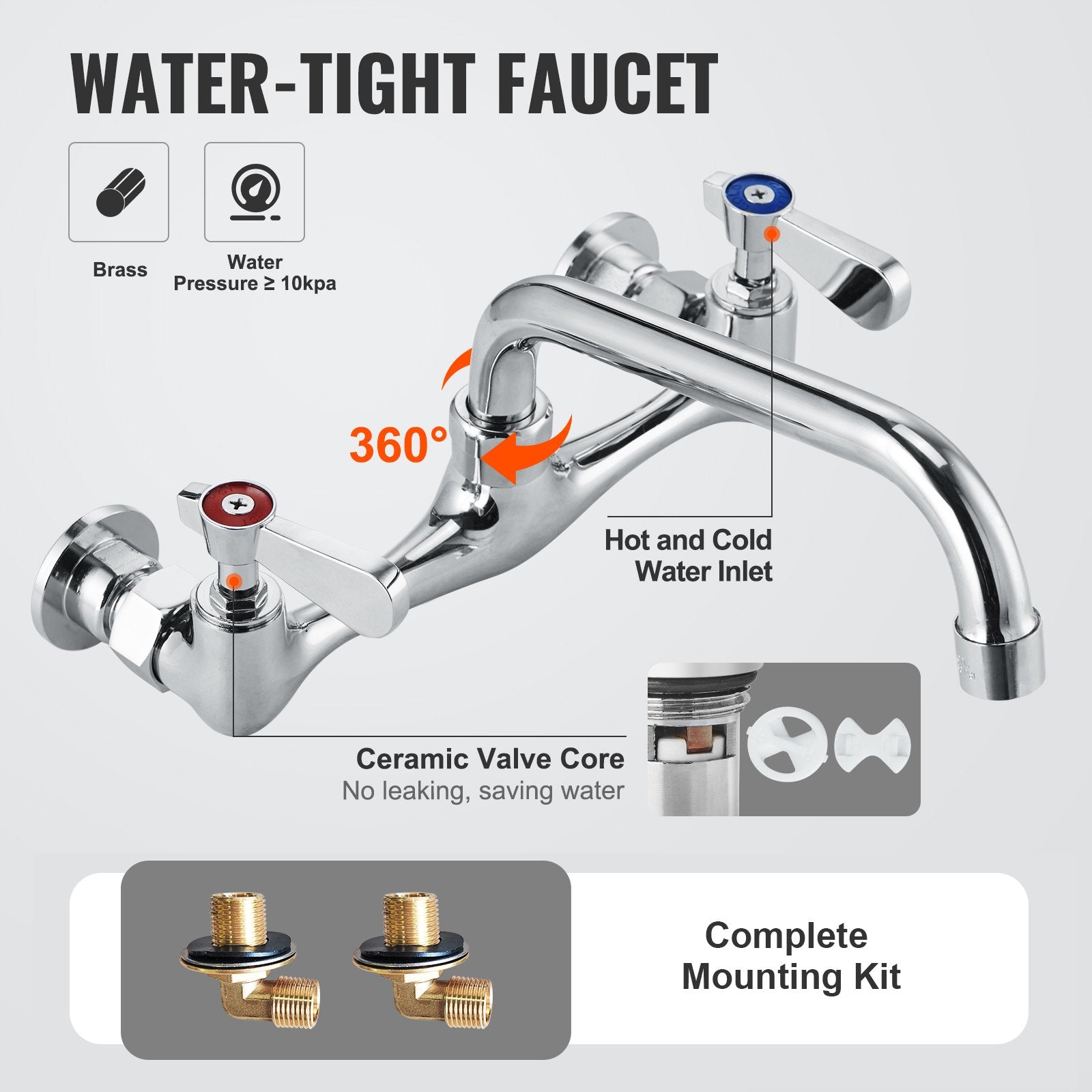 Stainless Steel Prep & Utility Sink – Commercial Single Bowl Free-Standing Station with Faucet & Adjustable Legs