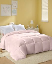 Pink Extra Large Plump Thick Duvet - Bohemian-style Checkered Quilting With Enhanced Warmth And Skin-friendly Comfort. Machine Washable, Hotel-grade Luxury For Bedrooms. Premium Comforter