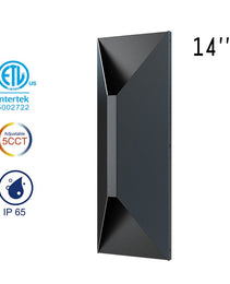 Up/Down LED Wall Lights - 14" - 22W - 5CCT Selectable - JXLBD14