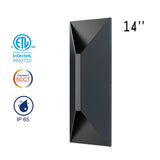 Up/Down LED Wall Lights - 14" - 22W - 5CCT Selectable - JXLBD14