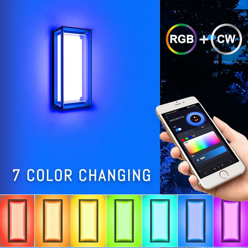 Wall Light  -14“ RGBW - 22W - 100-277V - IP65 - JXLBD14