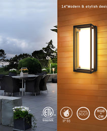 Wall Light  -14“ RGBW - 22W - 100-277V - IP65 - JXLBD14