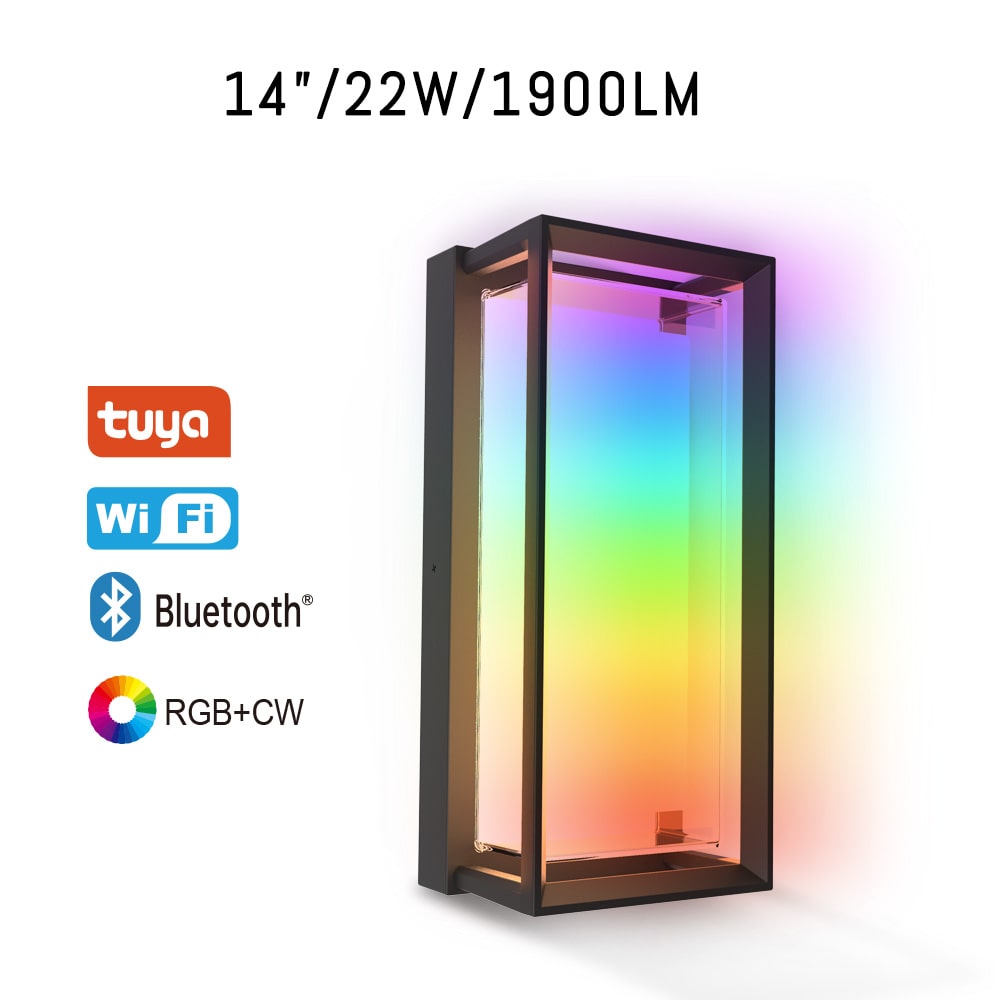 Wall Light  -14“ RGBW - 22W - 100-277V - IP65 - JXLBD14
