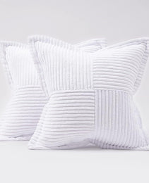 Corduroy Pillow Covers Super Soft Boho Striped Pillow Covers Broadside Decorative Textured Christmas Throw Pillows For Couch Cushion Livingroom