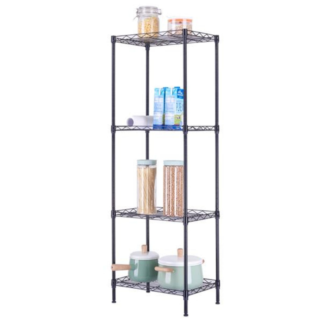 4-Tier Wire Shelving Unit Metal Storage Rack