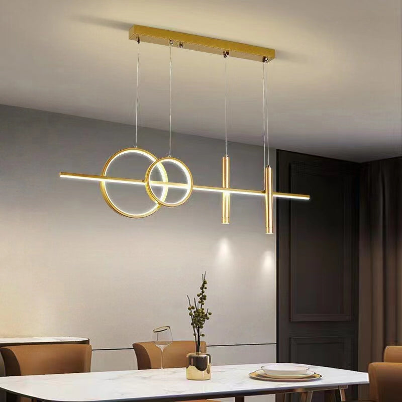 Dorothea 90W Gold Tri-Color Modern Iron LED Indoor Chandelier