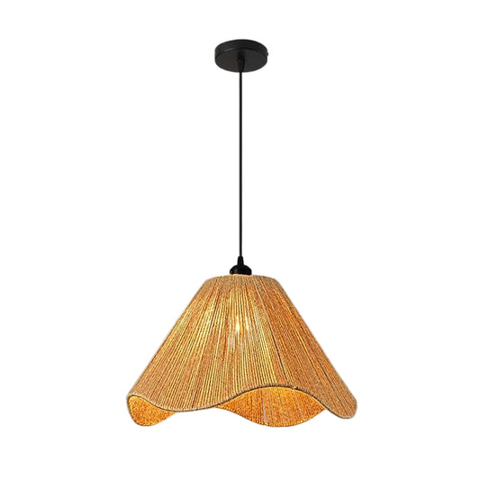 Mirelle 1-Light Woven Rattan Indoor Pendant Ceiling Light