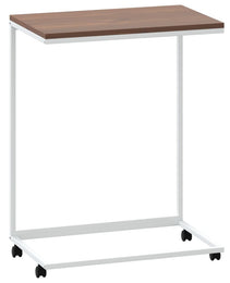 Side table with wheels 55x wood composite