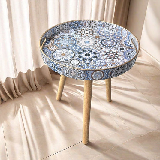 Small Side Table With Three Detachable 40cm Wooden Legs