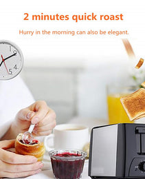 Compact 3-in-1 Stainless Steel Breakfast Station – 700W Toaster & Omelette Maker with 7-Gear Precision
