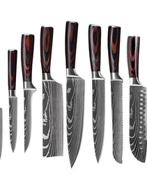 6 Piece Set 8 Piece Set 10 Piece Set Knife Chef's Knife Chef's Knife Kitchen Knife Cooking