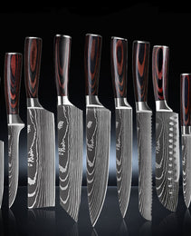 6 Piece Set 8 Piece Set 10 Piece Set Knife Chef's Knife Chef's Knife Kitchen Knife Cooking