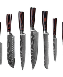 6 Piece Set 8 Piece Set 10 Piece Set Knife Chef's Knife Chef's Knife Kitchen Knife Cooking