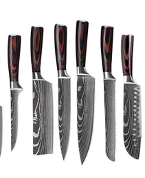 6 Piece Set 8 Piece Set 10 Piece Set Knife Chef's Knife Chef's Knife Kitchen Knife Cooking