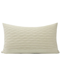 New Beige Wave Pattern Pillows Nordic Modern Minimalist Model Room Sales Office Waist Pillow