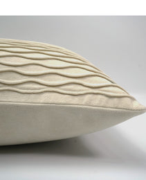 New Beige Wave Pattern Pillows Nordic Modern Minimalist Model Room Sales Office Waist Pillow