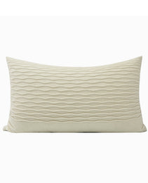 New Beige Wave Pattern Pillows Nordic Modern Minimalist Model Room Sales Office Waist Pillow