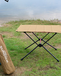 Outdoor Folding Table Camping Table Mesh BBQ Picnic Table