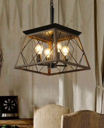 Farmhouse Chandelier 4 Lights Vintage Antique Chandelier Lamps