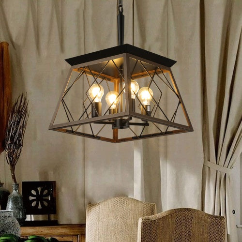 Farmhouse Chandelier 4 Lights Vintage Antique Chandelier Lamps -no Bulbs-Unusable Platform - CJDS