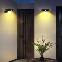 1-4PC Solar Landscape Spotlights Garden Motion Sensor Pathway Lights 3 Modes Waterproof Wall Lamp Patio Lawn Walkway Decor