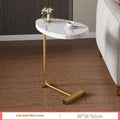  White Marble Flat Gold Frame