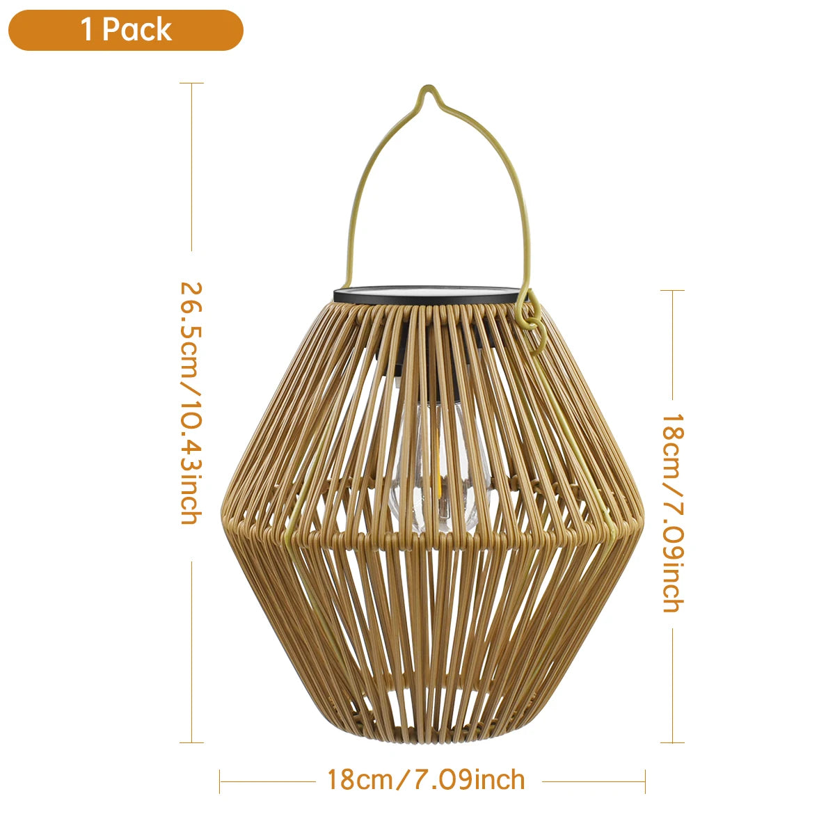 Solar Lantern Outdoor Solar Lanterns Waterproof for Outside Hanging Woven Lantern Boho Lamp Lights Decoration for Garden Yard