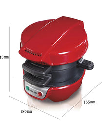 3-in-1 Compact Breakfast Station – 600W Hamburger Maker, Sandwich Press & Fried Egg Toaster