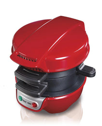 3-in-1 Compact Breakfast Station – 600W Hamburger Maker, Sandwich Press & Fried Egg Toaster