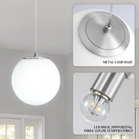 Modern Globe Chandelier Bubble Chandelier for Staircase Globe Pendant Light