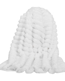 Soft Throw Blanket 50 X 60 Inches 1270 X 1524 Mm Faux Fur Cozy Bed Blanket