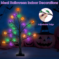 Halloween tabletop tree decorations