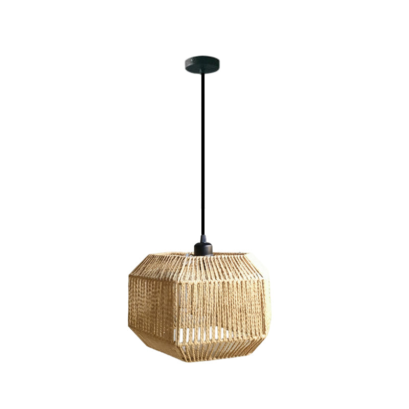 Odette 1-Light Woven Rattan Indoor Pendant Ceiling Light