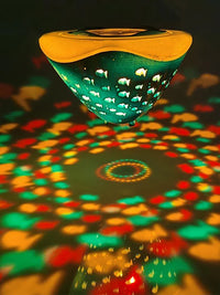 Multi Color Underwater Lamp Fish Pattern Fountain Projector Light 4 Colors Battery Operated for Disco Pool Party