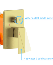 Shower System Shower Mixer Combo Set Wall-mounted