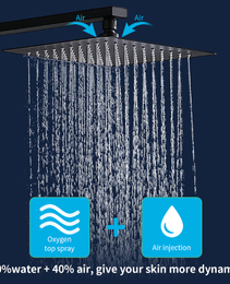 Shower System Shower Mixer Combo Set Wall-mounted