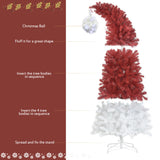 6 Foot Articulated Fir Artificial Fir Curved Top Christmas Tree 1250 Branch Tips, 300 LED Lights Christmas Lights - CJDS - CC