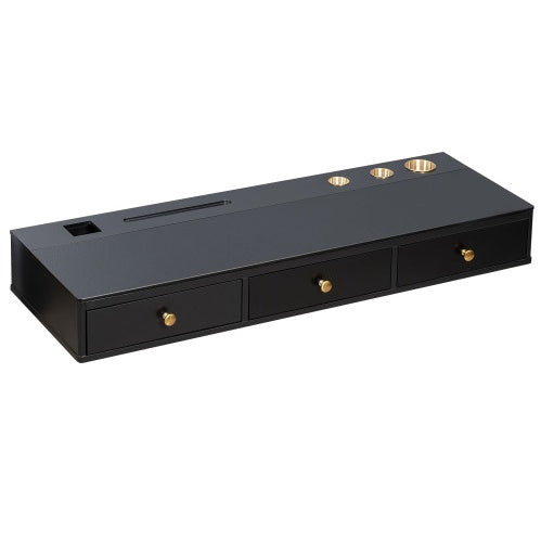 Floating Shelf With Drawer, Multi-Purpose Wall-Mounted Vanity Table, Mounted Desk, Floating Table For Bedroom - CJDS