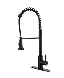 Solid Brass Single Handle Single Rod Downward Spring Kitchen Sink Faucet